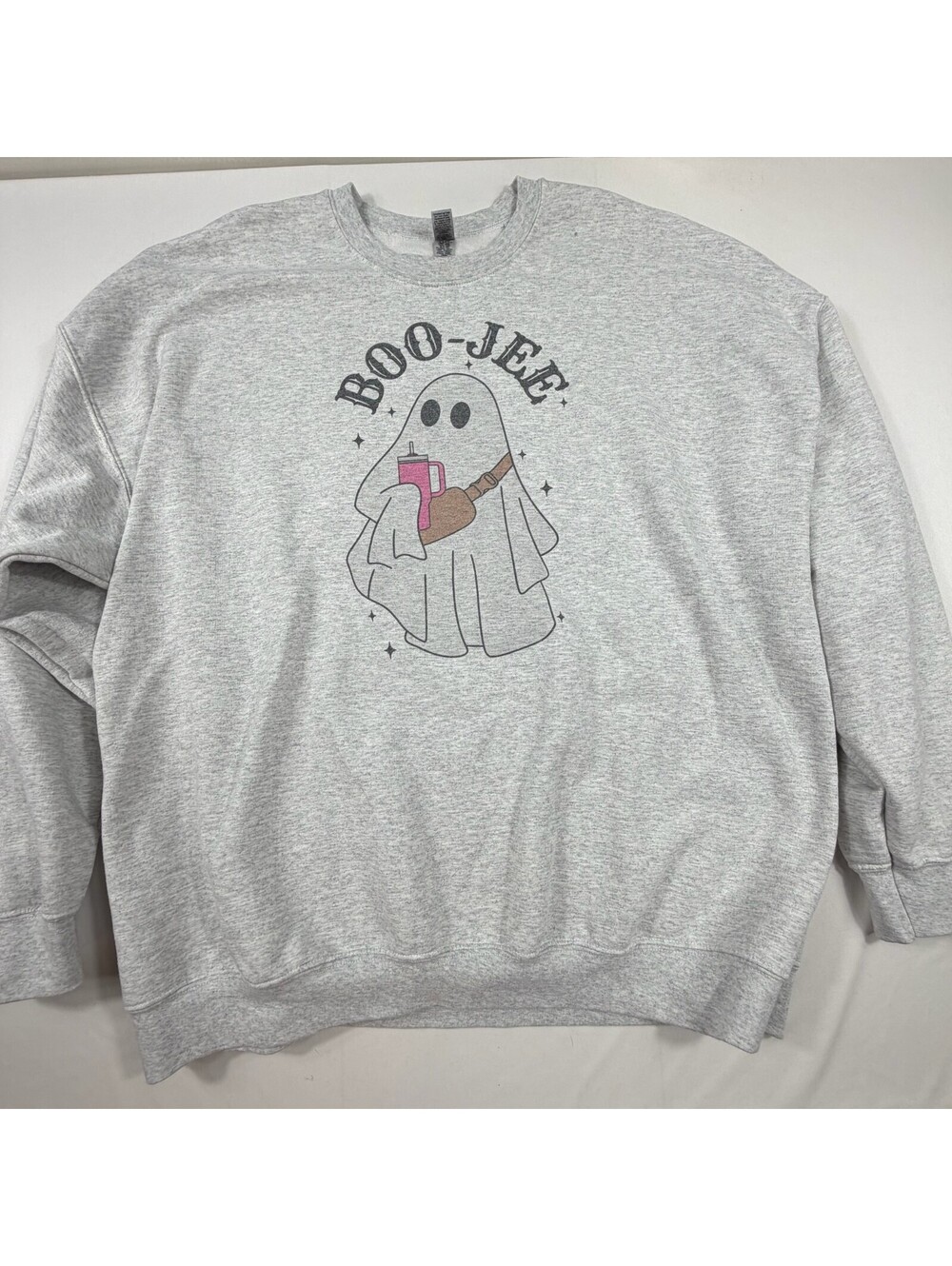 Gildan Gray 'Boo-Jee' Graphic Sweatshirt 3XL
